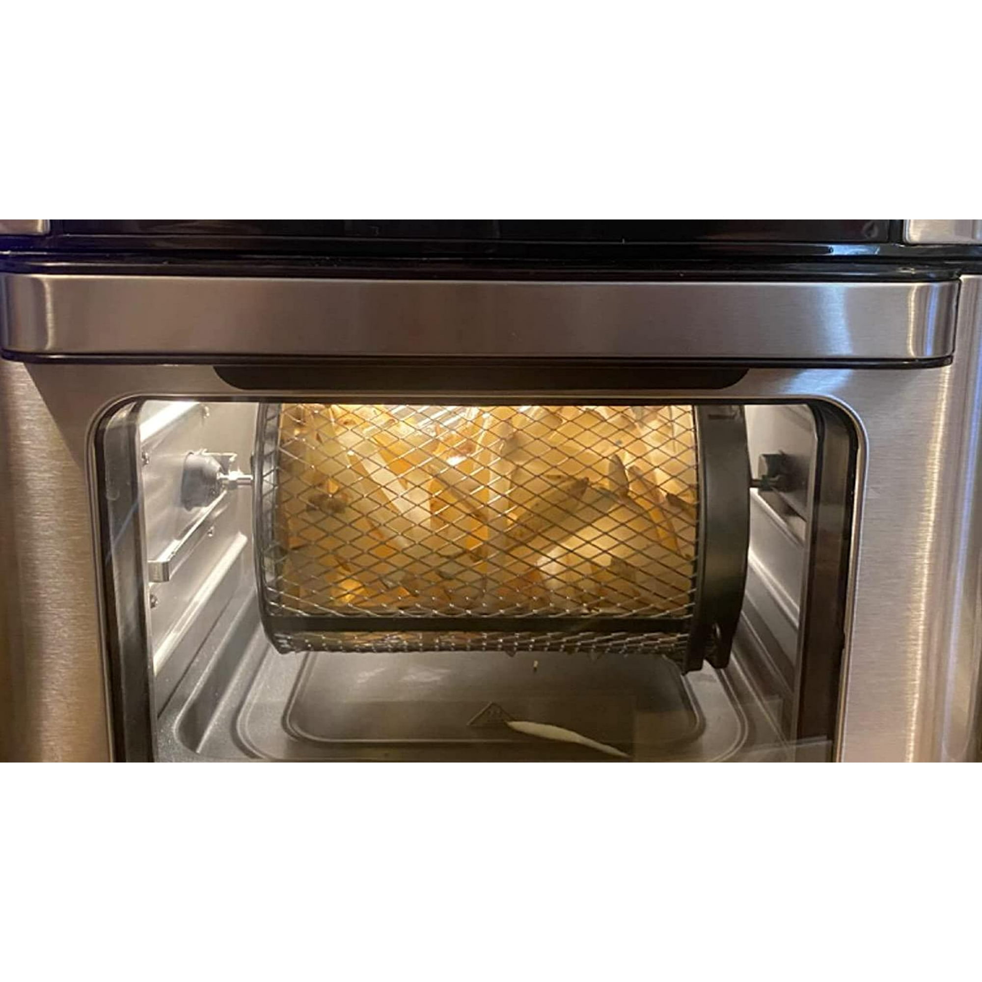 Replacement Rotisserie Cage for Instant Vortex Plus 10qt Stainless Steel Rolling Grill Basket for Instant Vortex Pro 10qt BBQ Grill Roaster Air Fryer