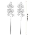 thumbnail image 5 of Gymnture christmas 12pcs Silver Sequin Christmas Berry Stems for Wreath & Tree, 5 of 10