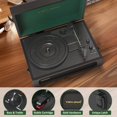 thumbnail image 3 of Reproductor de Vinilo TANLANIN Bluetooth con Parlantes Negro/Verde, 3 of 7