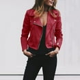 thumbnail image 2 of Vedolay Womens Blazer Jackets Basic Comfy Loose Fit Long Sleeve Open Front Cardigan Red,3XL, 2 of 5