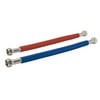 Eastman 0437124 Corrugated Stainless Steel Water Heater Connectors, 3/4 inch FIP, 24 inch, 2 Pack