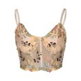 thumbnail image 6 of XFLWAM Lace Corset Tops for Women Lace Bustier Corset Top with Straps Women Corset Going Out Party Crop Top Khaki L, 6 of 6