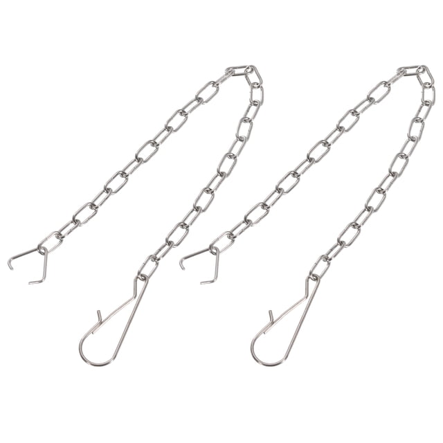 Cadena de manija del inodoro, 2 piezas de 250 mm/9.84" cadena de elevación universal de acero inoxidable para inodoro