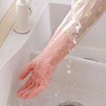 thumbnail image 3 of Non-slip Durable Thick Household Scrubber Cleaning Gloves Kitchen Clean Tool Dishwashing Gloves 1, 3 of 8