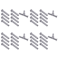 thumbnail image 1 of 40Pcs Stainless Steel Stemball Swage Stud Dead Ends Threaded Stud Paired with Cable Tensioner for 1/8Inch Cable Railing, 1 of 3