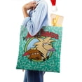thumbnail image 4 of The Angry Beavers Bolso de tela con estampado de lienzo para mujer, bolsa de compras reutilizable y estética, con cremallera interior, regalo para mujer, 35 × 40 cm., 4 of 6