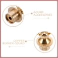 thumbnail image 3 of CTIRCHIU 8pcs Small Brass Decorative Gourd Bottle Covers Copper Caps For Crafts Leak Prevention And Protection, 3 of 8