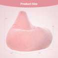 thumbnail image 3 of Costway Bean Bag Chair for Adults with Skin-friendly Corduroy Cover & Soft Sponge Filling Pink, 3 of 10