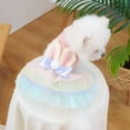 thumbnail image 4 of Easter Dog Dress Cat Tutu Skirt Pink - Pet Easter Costume for Party Holiday Photo, Breathable Mesh Outfit with Layered Skirt, Large Size, 4 of 7