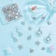 thumbnail image 4 of 60 piezas de 10 estilos de dijes: dije de princesa, dije de rey plateado con diamantes de imitación y circonitas cúbicas, dije de reina con coronas huecas., 4 of 6