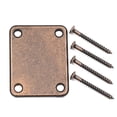 thumbnail image 6 of LOOKSEVEN Vintage Age Relic Electric Guitar Neck Plate Mounting & Screws For Strat Tele-Bronze-Age Relic, 6 of 6