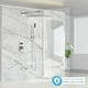 thumbnail image 2 of Regaderas para Baño Set - Dos funciones Duchas de Baño Modernas, Sistema de Ducha Inteligente Mezclador, Regadera Níquel Cepillado, Incluida Válvula Empotrada Kit, 2 of 8