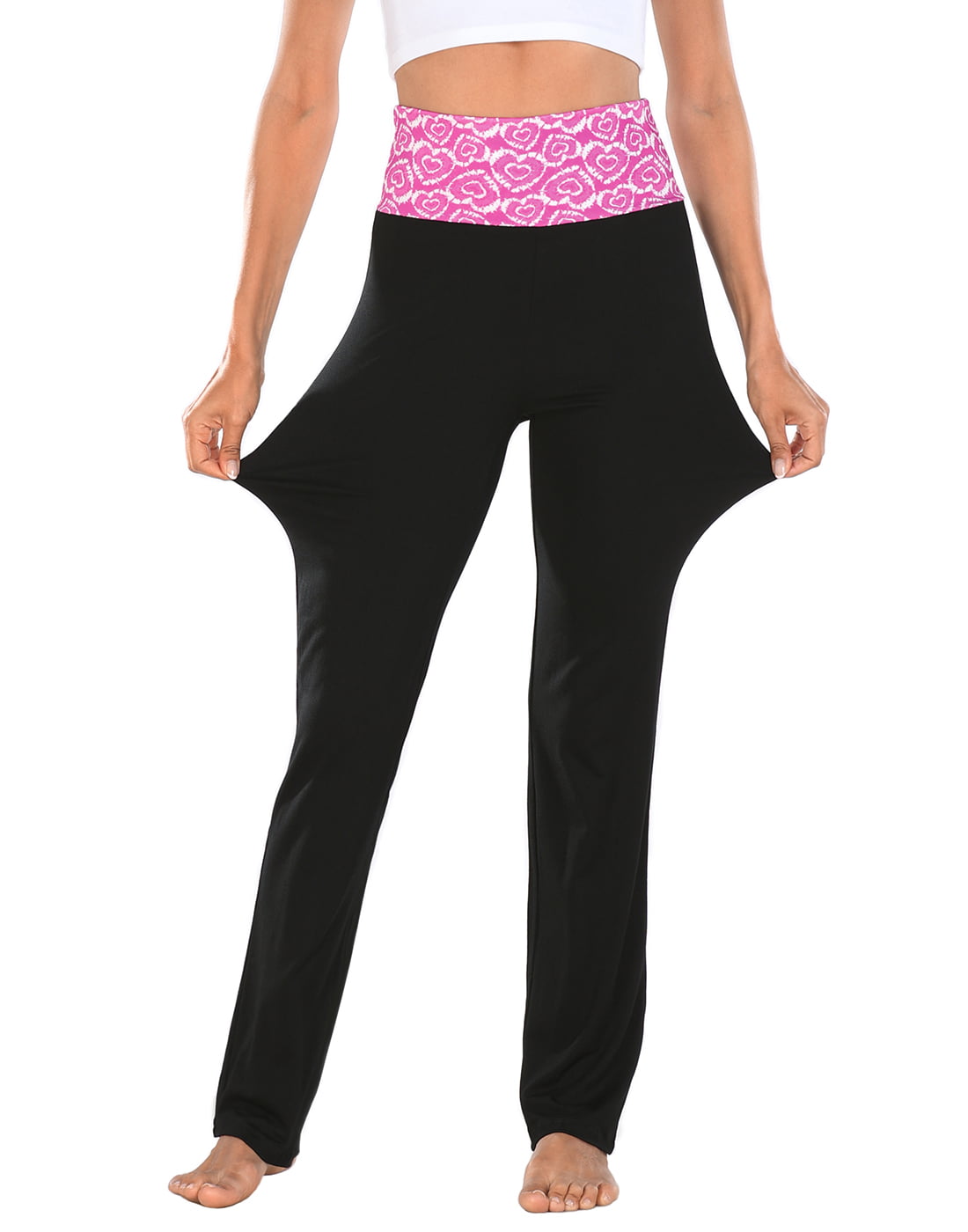 Alo Yoga Pants Womens Small Black Purple Pink Wide Leg Loose Fit