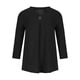 thumbnail image 4 of Puntoco - Blusa informal con cuello en V y manga 3/4 para mujer Puntoco Puntoco-295, 4 of 6