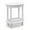 White, variant on Gymax 2-Tier End Table Oval Compact Sofa Side Nightstand w/ Storage Shelf Espresso