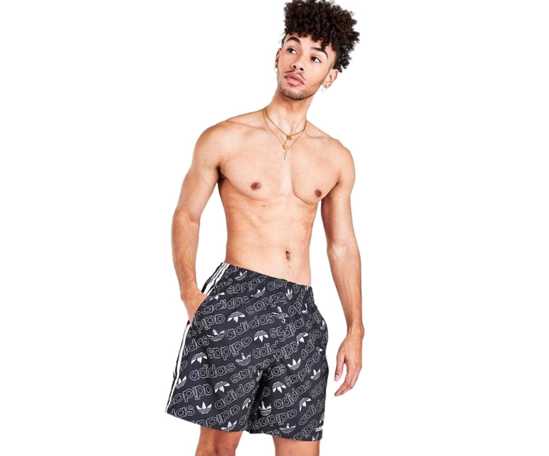 adidas Mono AOP Swim Short Mens Active Shorts Size XXL, Color: Black/White  | Walmart Canada