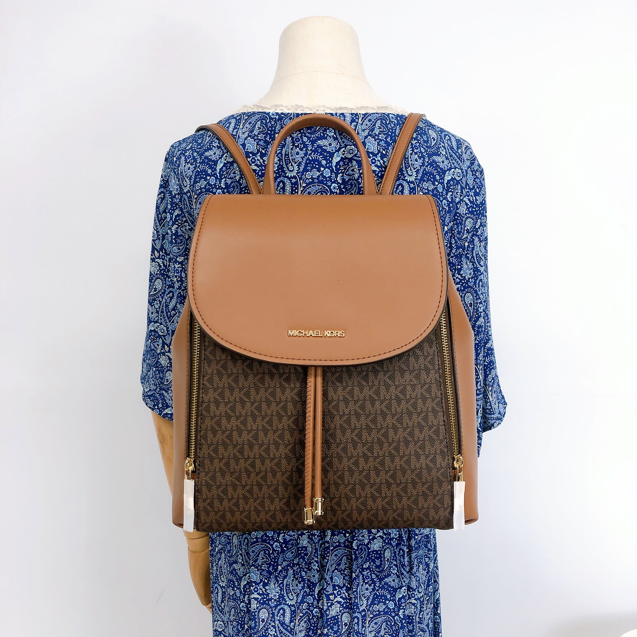 Michael Kors Phoebe Medium Signature PVC Leather Backpack Michael Kors Phoebe Medium Signature PVC Leather Backpack