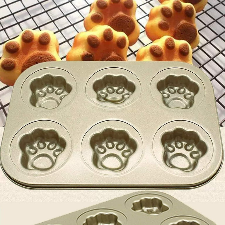 Seenda Madeleine Pan Heavy Duty Cat ClawsShape Cake Mold Non-stick Baking  Pan Mini Cake Mold Baking Pan Cookie Pans Biscuit Pan for Oven Baking