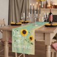 thumbnail image 2 of Table Runners 70 Inches Long Dress Scarves, Sunflowers Farmhouse Coffee/Dining/Kitchen Table Decor, Holiday Table Runner, Modern Bee You Are My Sunshine Green 13x70 Inch, 2 of 9