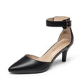 thumbnail image 1 of Zapatos DREAM PAIRS Tacón Bajo de Gatito Negro Talla 7, 1 of 7