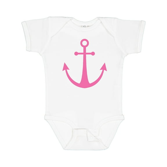 Inktastic Anchor Nautical Pink Girls Baby Bodysuit