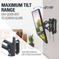 thumbnail image 4 of Plannu MD2104 Extension Avancée Inclinaison Complète Support Mural pour TV 42-70 Pouces VESA 600x400mm, MD5605 Support Réglable pour Fire TV, Apple TV, Roku 3 Streaming Media, 4 of 4
