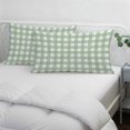 thumbnail image 4 of Sage Green Buffalo Check Throw Pillow Cover 24 x 36 Inch Decorative Pillow Cover Farmhouse Plaid Retro Geometric Lumbar Pillowcase Seasonal Rectangle Cushion Case for Couch Sofa Bed Living Room, 4 of 9