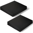 thumbnail image 1 of shiyou-2 Pack 34 x 34 Inch Square Fitted Tablecloth Cocktail Table Covers Card Table Cover Elastic Spandex Stretchable Folding Tablecloths for Kitchen Home Picnic Outdoor Party Tables Black, 1 of 4