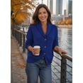 thumbnail image 5 of Fewfanhot Sweaters for Women Lightweight Cardigan Knit Button Knit Tops Business Casual Office Wear, 5 of 5