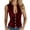Wine, variant on Vintage Velvet Vest for Women V Neck Cropped Sleeveless Casual Tops Regular Fitted Jacket Waistcoat