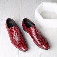 thumbnail image 4 of Zapatos de cuero sin cordones, zapatos de cuero brillante a la moda para hombres, zapatos de vestir casuales con punta puntiaguda para hombres (26,5 cm), 4 of 4