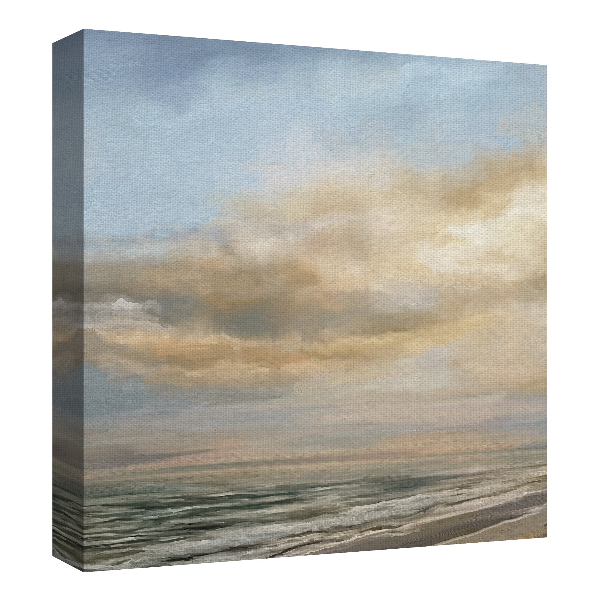 Masterpiece Art Gallery Tropical At Dawn Square Light Coast By Studio Arts Canvas Art Print 24" x 24"