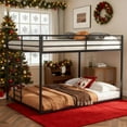 thumbnail image 2 of ENYOPRO Twin over Twin Steel Bunk Beds Frame, Heavy Metal Bunk Bed Twin Over Twin,with Framea Removable Ladder, and Full-Length Guardrail, Suitable for Guest Rooms, Bedrooms, and Dormitories., 2 of 8