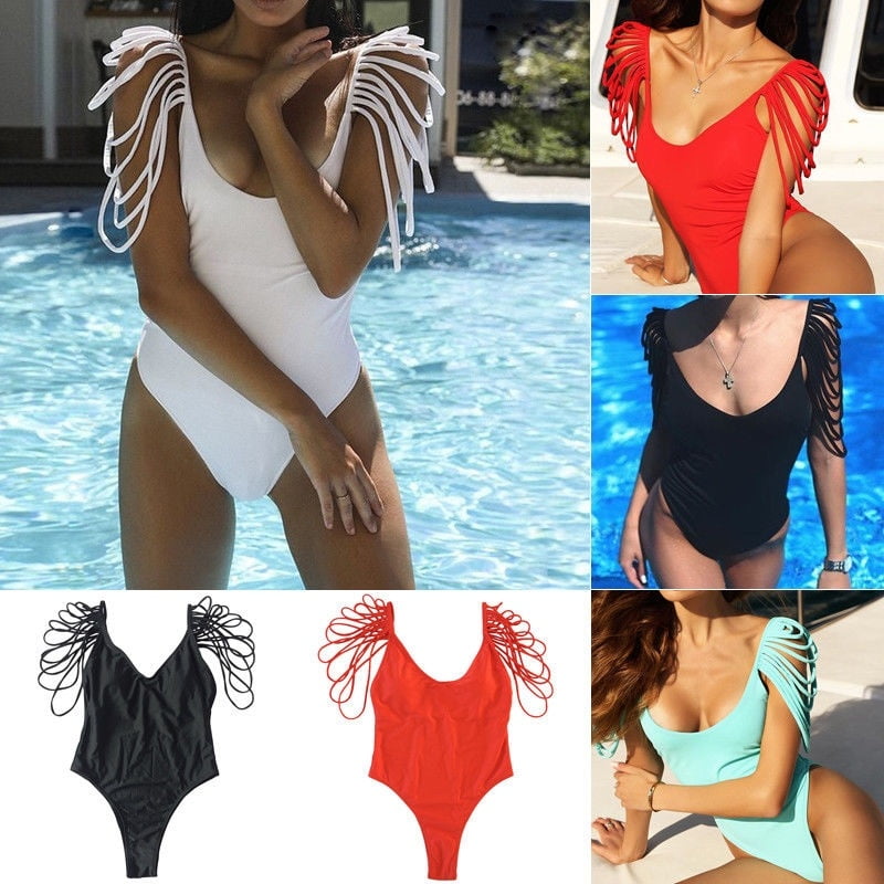 tassel one piece swimsuit