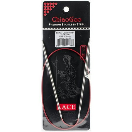 UPC: 0812208027365 | Chiaogoo 7024-2.5 24 in. 2.5 mm Circular Knitting Needle Lace