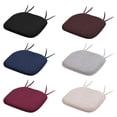 thumbnail image 2 of Cateissary Cojín de asiento con correas antideslizante para silla de interior, alfombrilla para taburete, suave, transpirable, cómoda para el Decoración del hogar Negro 41*41cm, 2 of 6