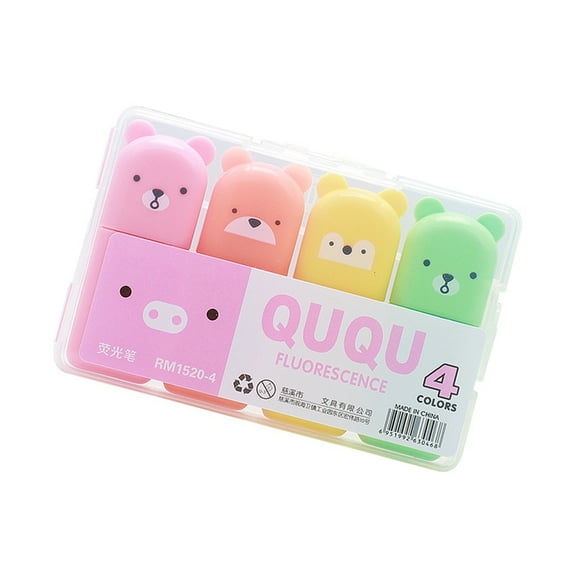 4/5/6 Colors Highlighter Pen Bible Marker Pen Lovely Highlighter Markers