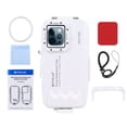 thumbnail image 4 of PULUZ PU9114W 40M/130ft Waterproof Phone Case Diving Case Smartphone Underwater Protective Case with Red Filter, 4 of 8