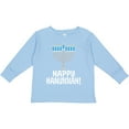 thumbnail image 3 of Inktastic Happy Hanukkah Menorah Boys or Girls Long Sleeve Toddler T-Shirt, 3 of 5