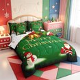thumbnail image 2 of Manfei Vintage Christmas Snowman 7pcs Queen Bedding,Western Xmas Festive Bedding Comforter Set Queen,Xmas Reversible, 2 of 7
