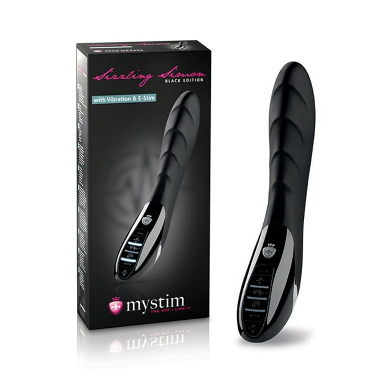 Mystim Sizzling Simon E-Stim Vibrator-Black Edition - Walmart.com