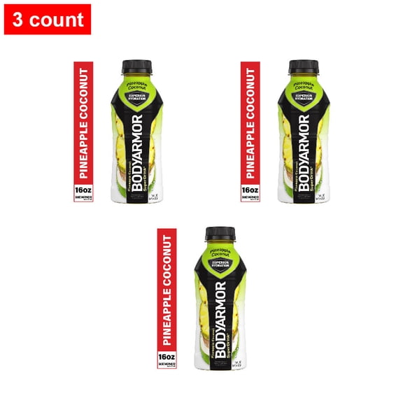 BODYARMOR Sports Drink Pineapple Coconut Bottle 16 fl oz - 3 count