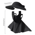 thumbnail image 4 of Unisex Sun Protection Full Face Mask, UPF 50+ Balaclava with Wide Cap Brim, Breathable Face Cover Hat Outdoor Activities Summer Cycling Hiking Travel,Color:Black, 4 of 4