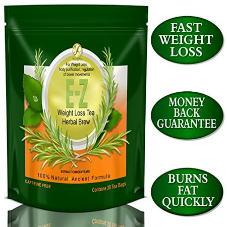 E-Z Detox Diet Tea: Fat Burner. Appetite Suppressant. Fast Weight Loss and Body (Best Pre Diet Cleanse)