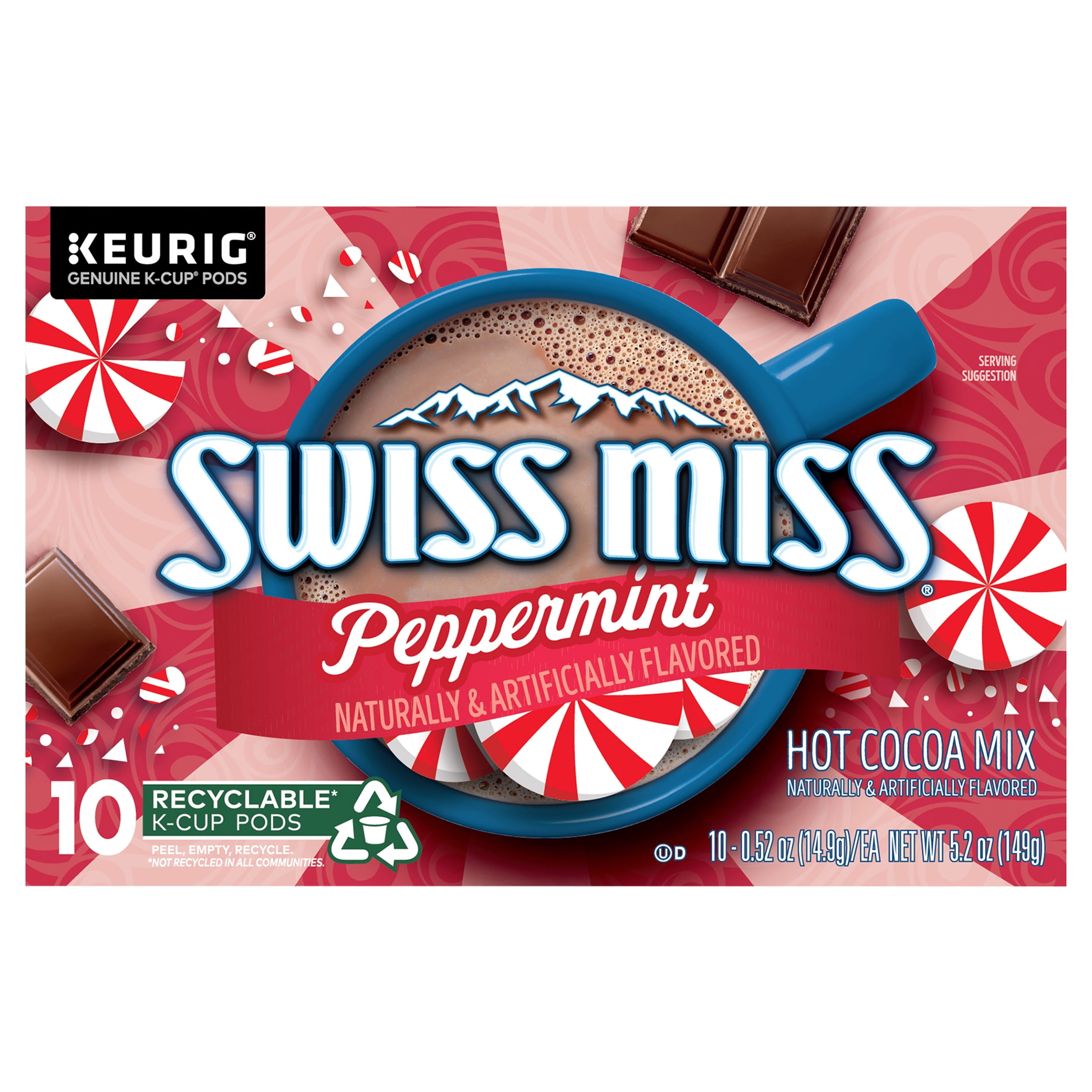 Swiss Miss Peppermint 10ct K Cups Walmart