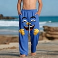 thumbnail image 2 of Casual Beach Pants for Girls with Pockets Printed Lightw8 100% Polyester, 2 of 9