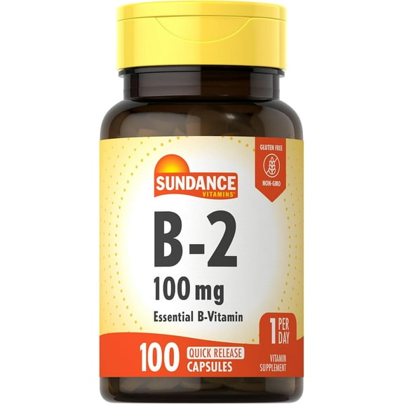 Vitamin B-2 | 100mg | 100 Tablets | For Men and Women | by Sundance
