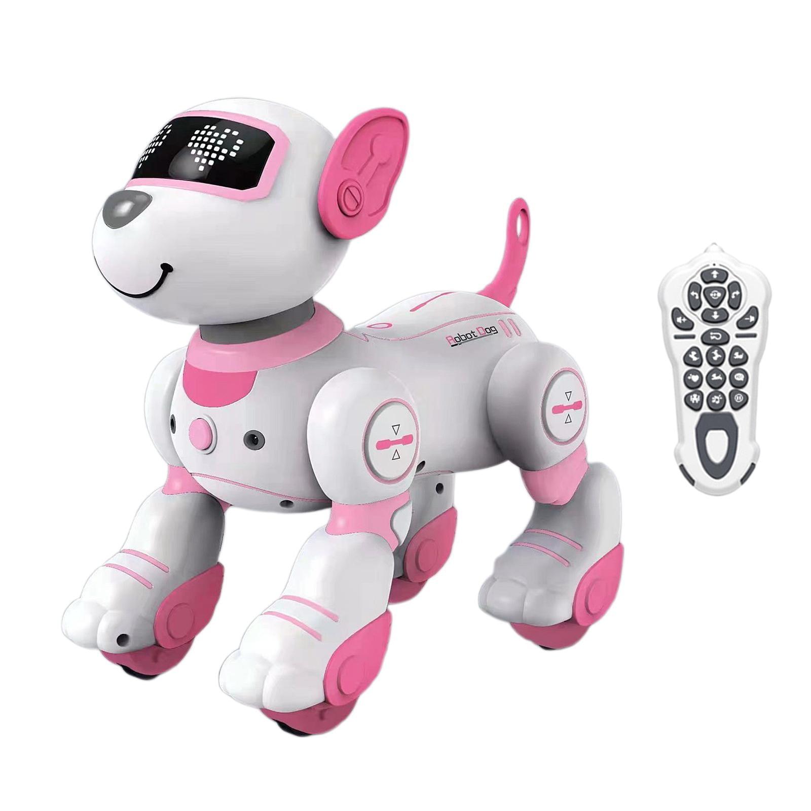 Milaget Cute Remote Control Robot Dog Toy Toys Programable Smart for Boys Girls Toddlers Pink Walmart