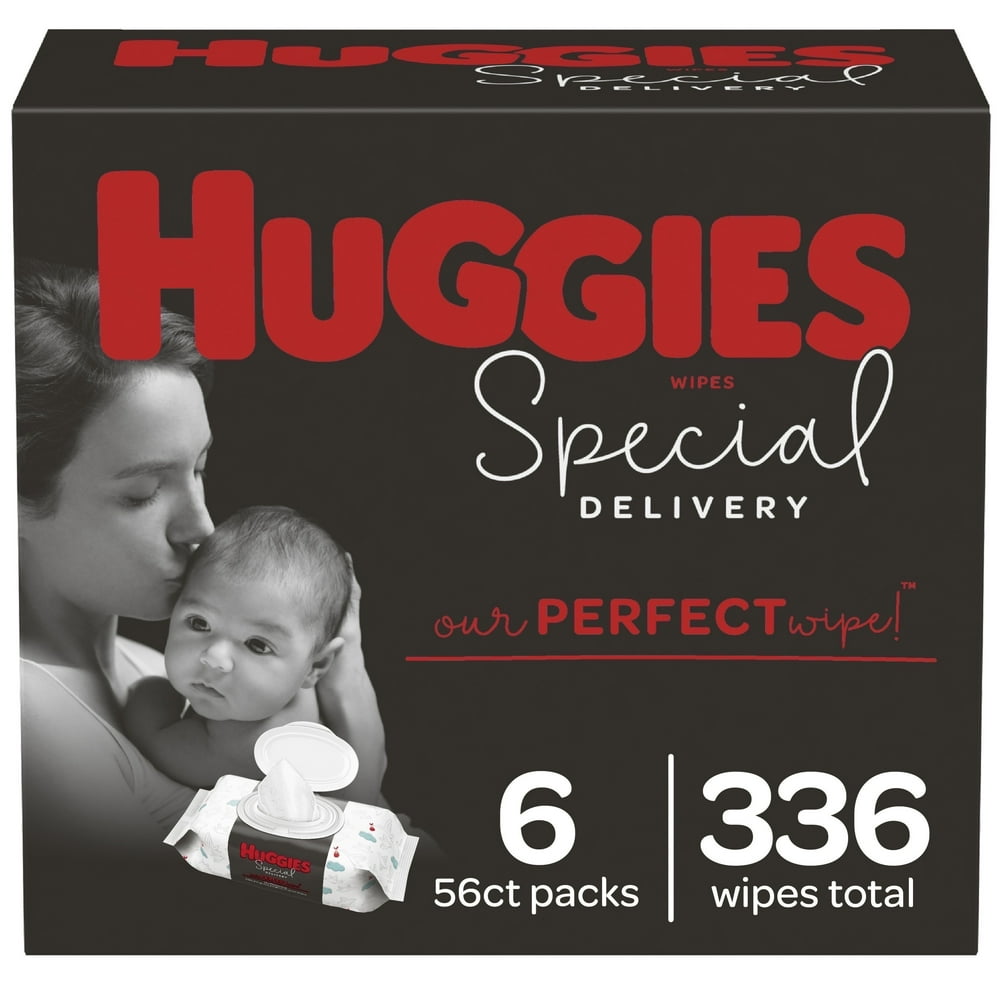 Huggies Special Delivery Hypoallergenic Baby Wipes, Unscented, 6 Flip