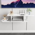 thumbnail image 4 of BiJun Floating TV Stand Wall Mounted, Floating TV Shelf for TVs up to 60"（White）, 4 of 6